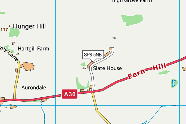 SP8 5NB map - OS VectorMap District (Ordnance Survey)