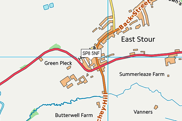 SP8 5NF map - OS VectorMap District (Ordnance Survey)