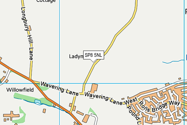 SP8 5NL map - OS VectorMap District (Ordnance Survey)