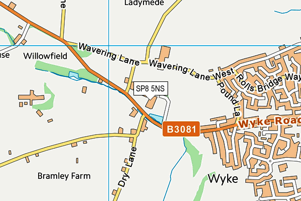 SP8 5NS map - OS VectorMap District (Ordnance Survey)