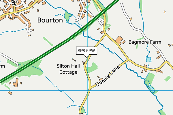 SP8 5PW map - OS VectorMap District (Ordnance Survey)