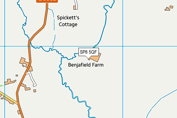 SP8 5QF map - OS VectorMap District (Ordnance Survey)