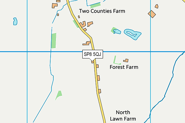 SP8 5QJ map - OS VectorMap District (Ordnance Survey)