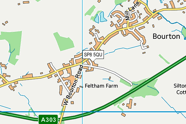 SP8 5QU map - OS VectorMap District (Ordnance Survey)