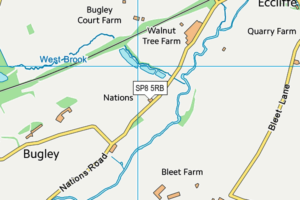 SP8 5RB map - OS VectorMap District (Ordnance Survey)