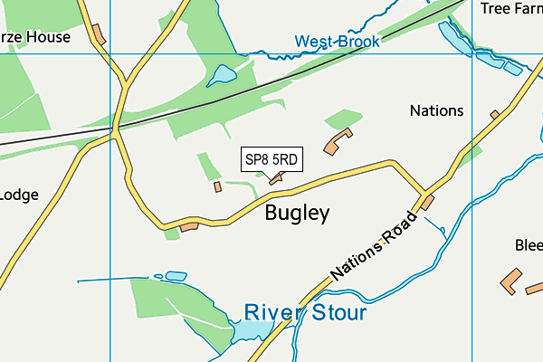 SP8 5RD map - OS VectorMap District (Ordnance Survey)