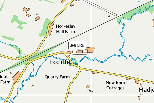 SP8 5RE map - OS VectorMap District (Ordnance Survey)