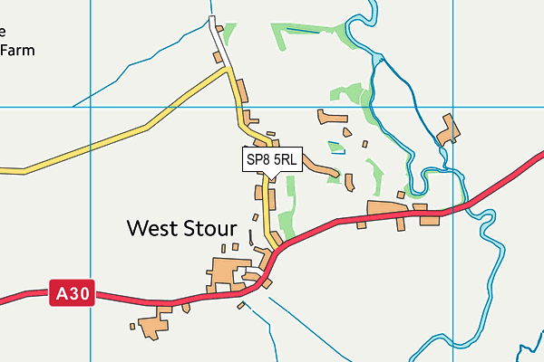 SP8 5RL map - OS VectorMap District (Ordnance Survey)