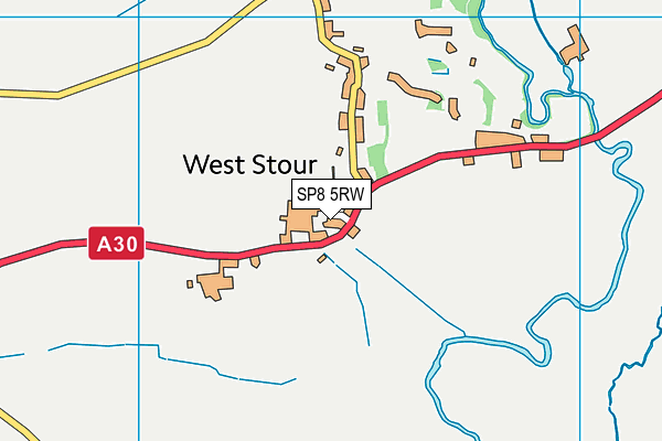 SP8 5RW map - OS VectorMap District (Ordnance Survey)