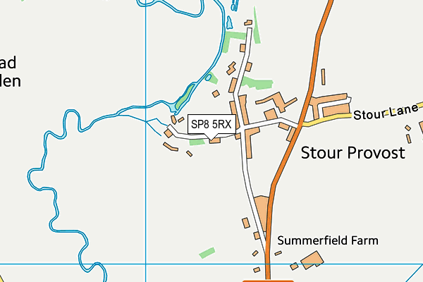 SP8 5RX map - OS VectorMap District (Ordnance Survey)