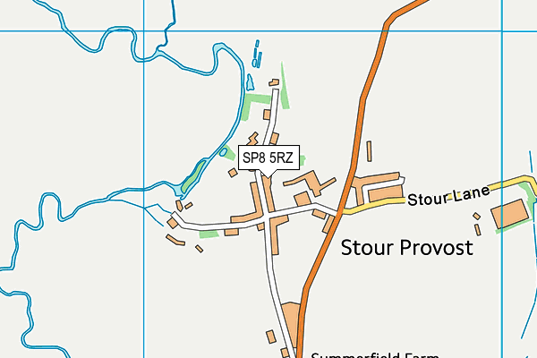 SP8 5RZ map - OS VectorMap District (Ordnance Survey)