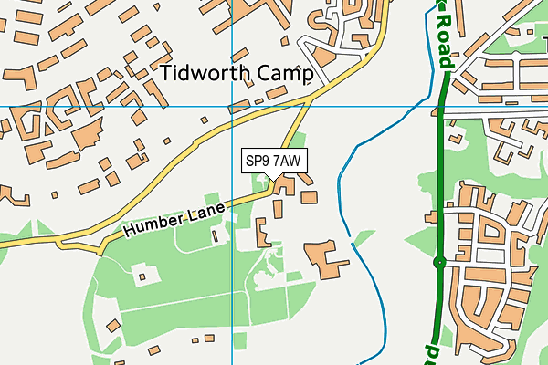 SP9 7AW map - OS VectorMap District (Ordnance Survey)