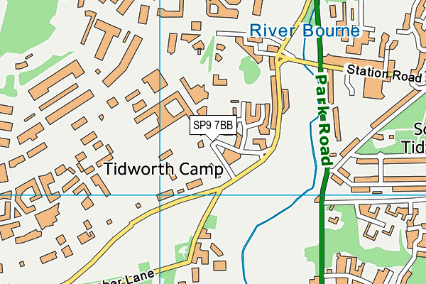 SP9 7BB map - OS VectorMap District (Ordnance Survey)