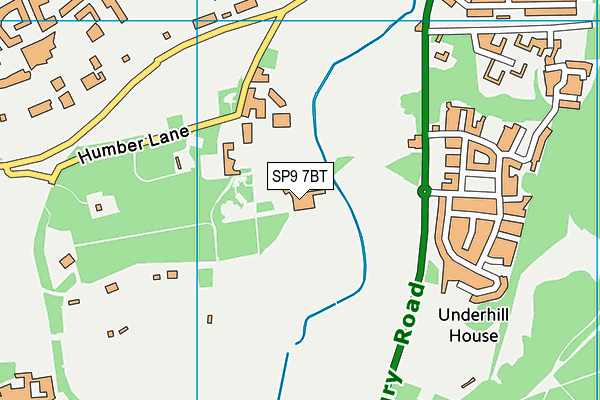 SP9 7BT map - OS VectorMap District (Ordnance Survey)