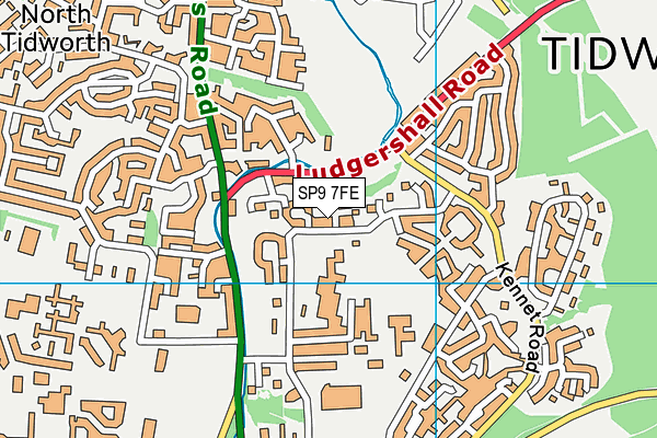 SP9 7FE map - OS VectorMap District (Ordnance Survey)