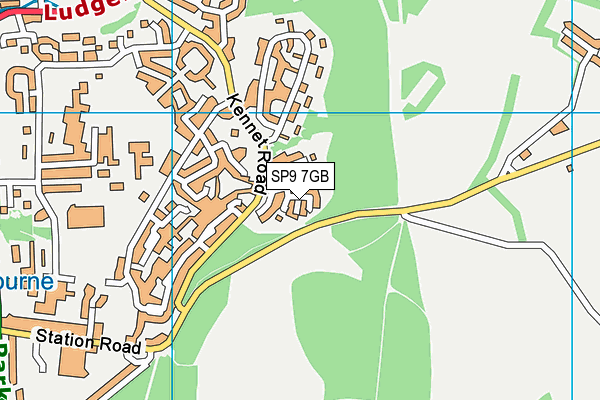 SP9 7GB map - OS VectorMap District (Ordnance Survey)