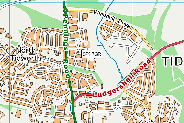 SP9 7GR map - OS VectorMap District (Ordnance Survey)