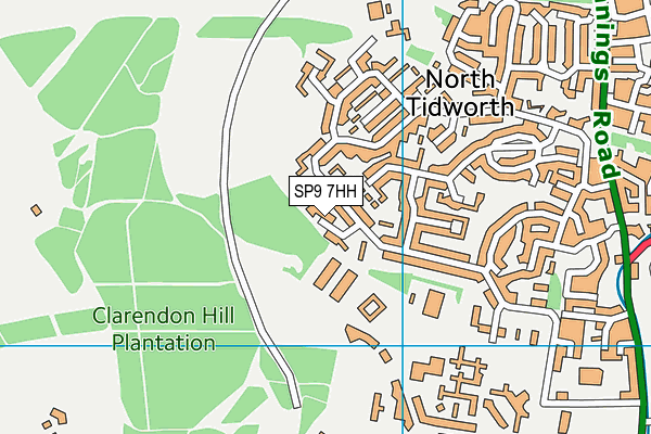 SP9 7HH map - OS VectorMap District (Ordnance Survey)
