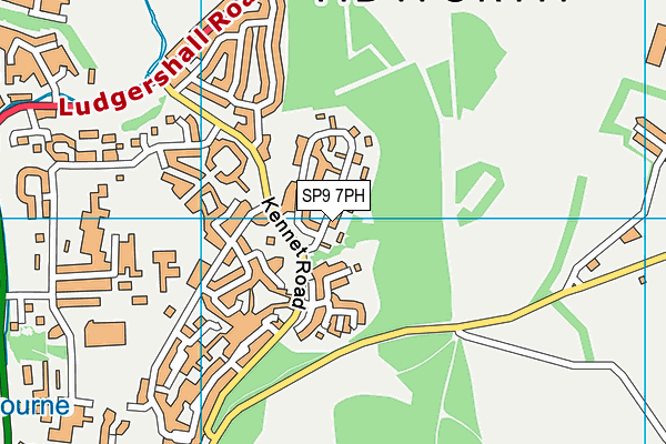 SP9 7PH map - OS VectorMap District (Ordnance Survey)