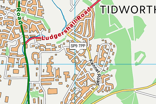 SP9 7PP map - OS VectorMap District (Ordnance Survey)