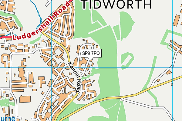 SP9 7PQ map - OS VectorMap District (Ordnance Survey)