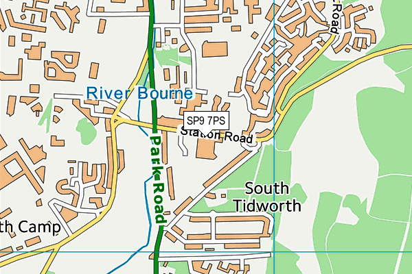 SP9 7PS map - OS VectorMap District (Ordnance Survey)