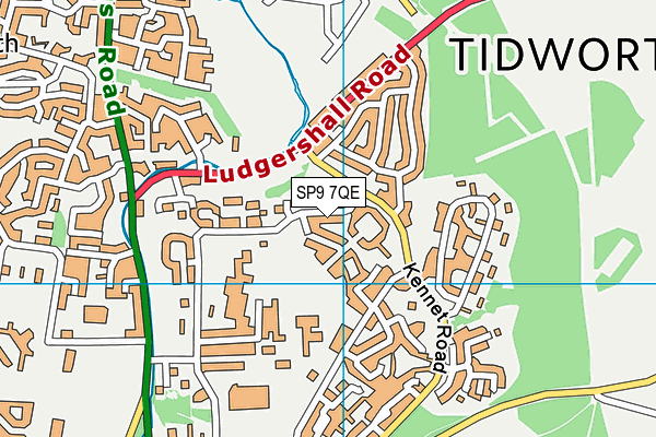 SP9 7QE map - OS VectorMap District (Ordnance Survey)