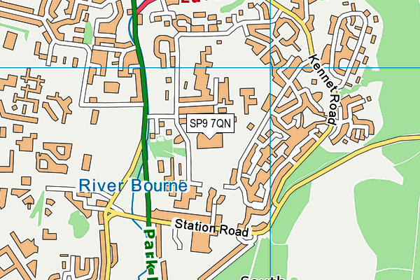 Tidworth Leisure Centre map (SP9 7QN) - OS VectorMap District (Ordnance Survey)