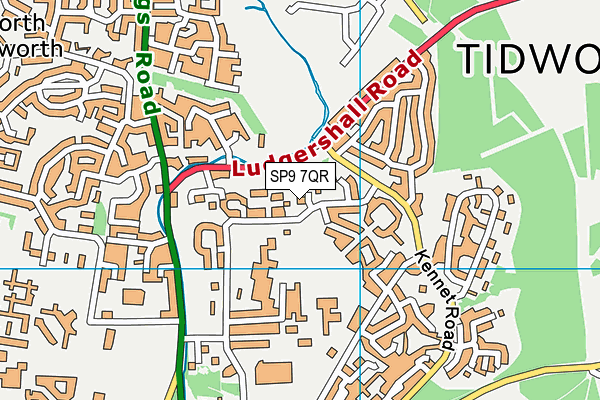 SP9 7QR map - OS VectorMap District (Ordnance Survey)