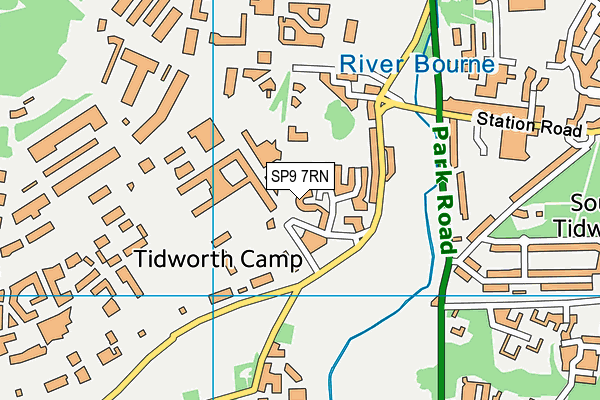 SP9 7RN map - OS VectorMap District (Ordnance Survey)