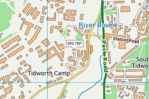 SP9 7RP map - OS VectorMap District (Ordnance Survey)