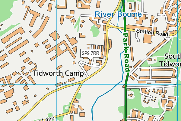 SP9 7RR map - OS VectorMap District (Ordnance Survey)