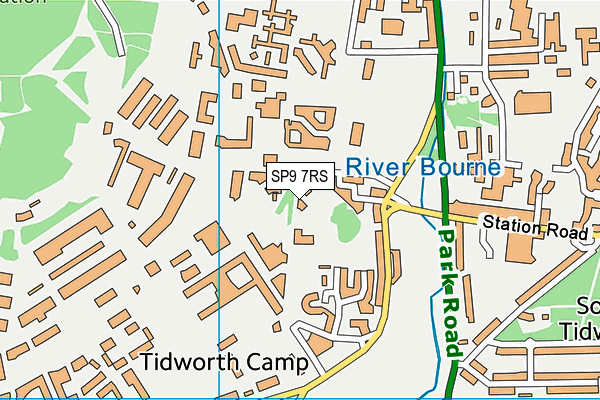 SP9 7RS map - OS VectorMap District (Ordnance Survey)