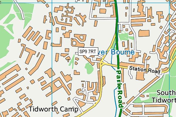 SP9 7RT map - OS VectorMap District (Ordnance Survey)