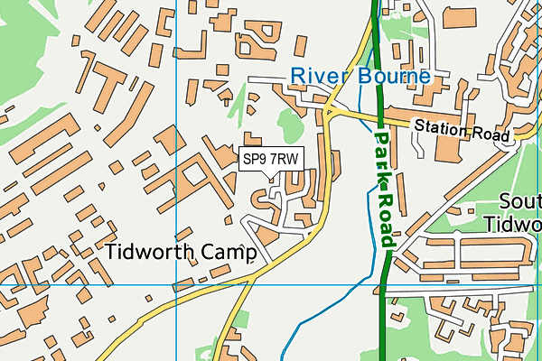 SP9 7RW map - OS VectorMap District (Ordnance Survey)