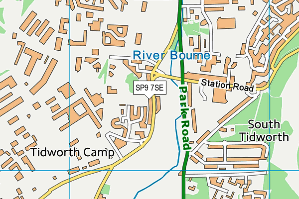 SP9 7SE map - OS VectorMap District (Ordnance Survey)