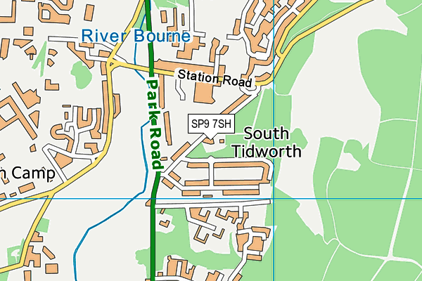 SP9 7SH map - OS VectorMap District (Ordnance Survey)