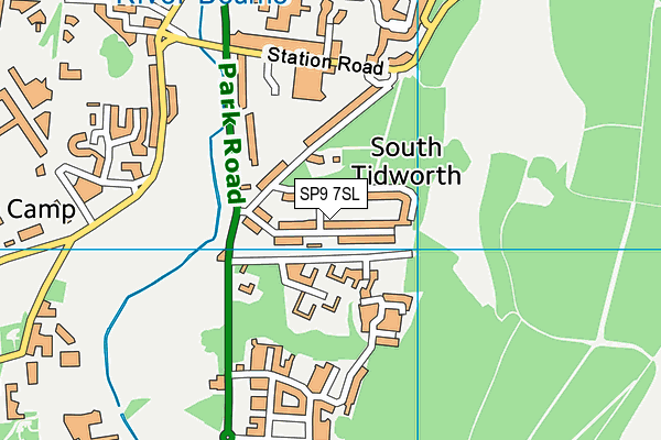 SP9 7SL map - OS VectorMap District (Ordnance Survey)