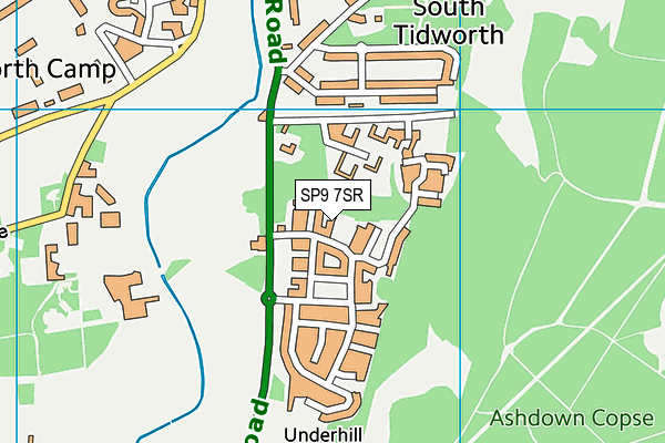 SP9 7SR map - OS VectorMap District (Ordnance Survey)