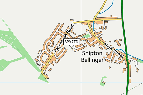 SP9 7TD map - OS VectorMap District (Ordnance Survey)