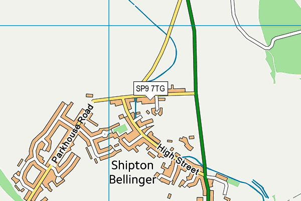 SP9 7TG map - OS VectorMap District (Ordnance Survey)