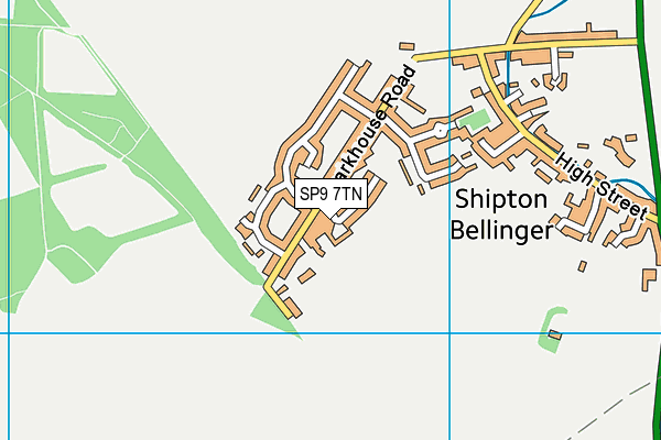 SP9 7TN map - OS VectorMap District (Ordnance Survey)