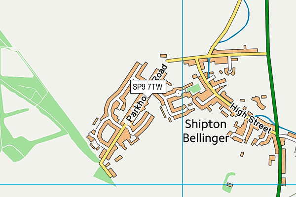 Shipton Bellinger Primary School map (SP9 7TW) - OS VectorMap District (Ordnance Survey)