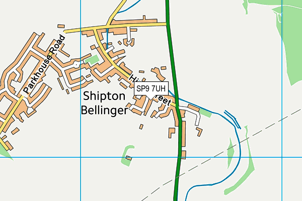 SP9 7UH map - OS VectorMap District (Ordnance Survey)