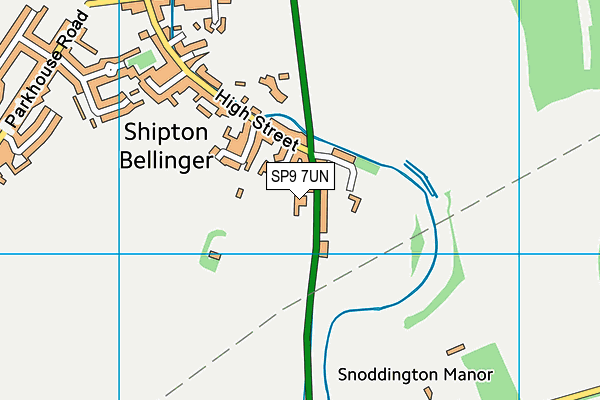 SP9 7UN map - OS VectorMap District (Ordnance Survey)