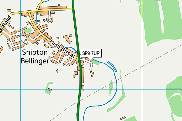 SP9 7UP map - OS VectorMap District (Ordnance Survey)
