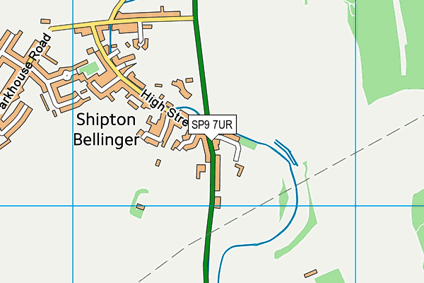 SP9 7UR map - OS VectorMap District (Ordnance Survey)