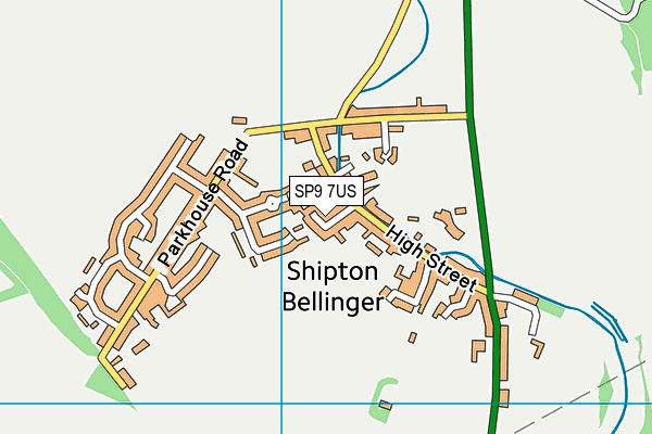 SP9 7US map - OS VectorMap District (Ordnance Survey)