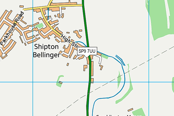 SP9 7UU map - OS VectorMap District (Ordnance Survey)