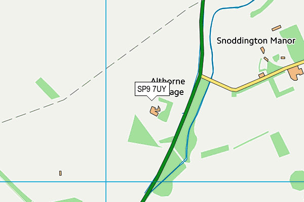 SP9 7UY map - OS VectorMap District (Ordnance Survey)